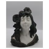 Nouveau Style Bisque Porcelain Bust