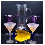 Waterford Crystal Eclipse Amethyst Martini Glasse