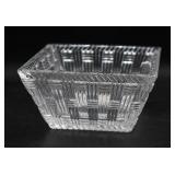 Tiffany & Co. Crystal  Basket Weave Trinket Bowl