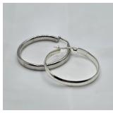 Sterling Silver Hoop Earrings