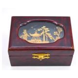 Asian Cork Landscape Jewelry Box