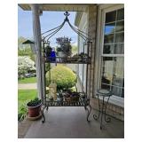 Front Porch Metal Rack & Contents