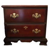 Cherry 2-Drawer Nightstand Side Chest