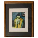 Picasso Woman with a Chignon Print