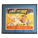 Original WWII Air Traffic Safety Poster