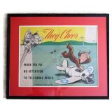 Original WWII Air Traffic Safety Poster