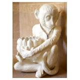 Monkey Cache Pot Planter Holder - Broken