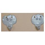 Artisan Crafted Pottery Elephant Hanging Hooks