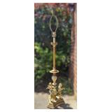 Regency Style Cherub Figure Floor Lamp **