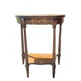 Wood Demi Lune Table