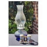 Glass Oil Lamp & Binocular S&P