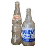 Antique Bubly Tang & Diamond Soda Bottles