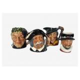 Royal Doulton Character Toby Jugs (4)