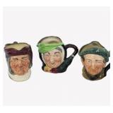 Royal Doulton Character Toby Jugs (3)