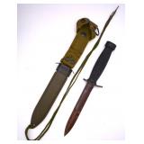 US Army M7 Bayonet Knife & Sheath