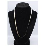 10.7g Sterling Silver Flat Chain Necklace