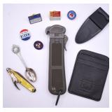 Military Paratrooper Gravity Knife, Money Clip & +