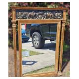 Heavy Neoclassical Style Griffin Figure Mirror