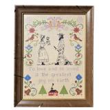 Vintage Cross-stitch Art To Love & Be Loved