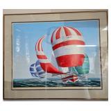 Peterson Signed & Numbered Running With the Wind