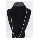7.3g Sterling Silver Rope Twist Chain Necklace