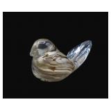 Tom St Clair Bird Art Glass Paperweight