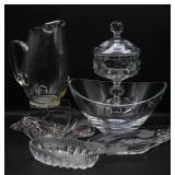 Crystal & Glass Bowls, Candy Dishes, Pitcher