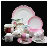 Mix & Match Pink / White Porcelain China