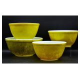 Vintage Pyrex Green Mixing Bowls - Surface Wear