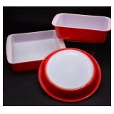 Vintage Pyrex Flamingo Pie Dish & Baking Pans