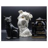 Vintage Kitsch Bank, Planter & Bookend