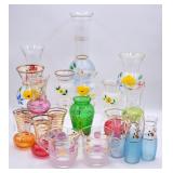 Barlett Colins & Vintage Bud Vases & Glassware