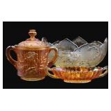 Vintage / Antique Marigold Glass Bowls