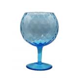 Empoli Blue Optic Hand Blown Glass Fishbowl