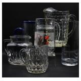 Group of Vintage Glass Pitchers