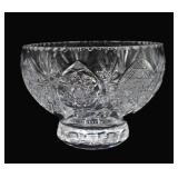 Heavy Crystal Footed Bowl