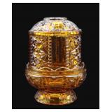 Indiana Amber Glass Fairy Light Stars & Bars