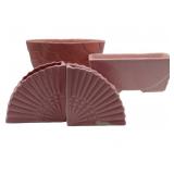 Vintage Pink Pottery Planters