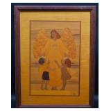 Hudson River Inlay Guardian Angel Marquetry