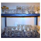 Large Group Crystal Stemware & Glassware