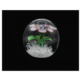 Bubbly Art Glass Paper Weight
