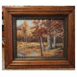 Original Wood Scene Painting - Unsigned