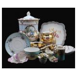 Assorted Blue, Pink & Gold Porcelain China