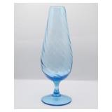 Empoli Blue Optic Glass Vase