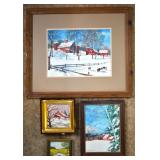 Red Barn Paintings & Needlework