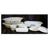 Green Daisy & Blue Cornflower Baking Dishes