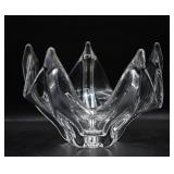 Vannes Le Chatel Freeform Crystal Glass Bowl