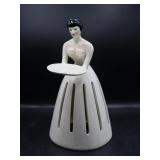 Vintage Ceramic Napkin Lady Figure