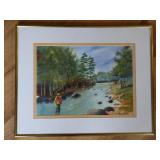 Signed Burns Original Watercolor