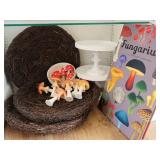Mushroom Ornaments, Book & Decor